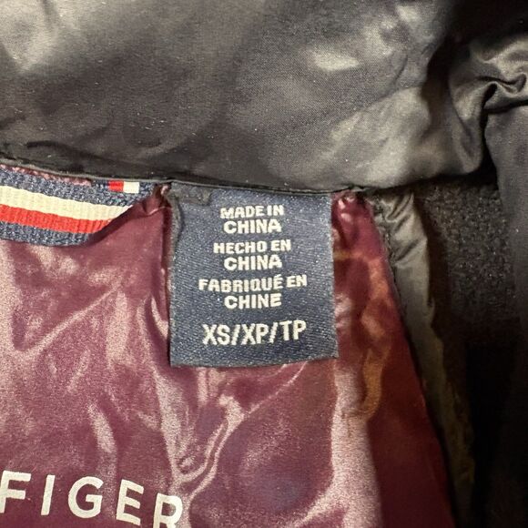 Tommy Hilfiger Natural Down Packable Puffer Jacket Full Zip Fleece Sleeves XS - Picture 7 of 8